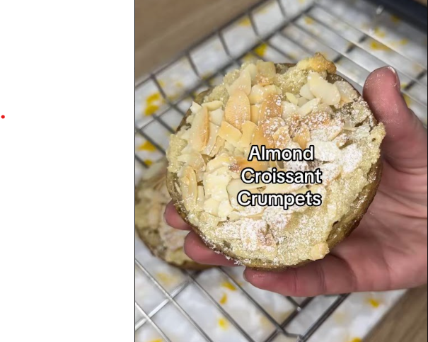 Almond Croissant Crumpets