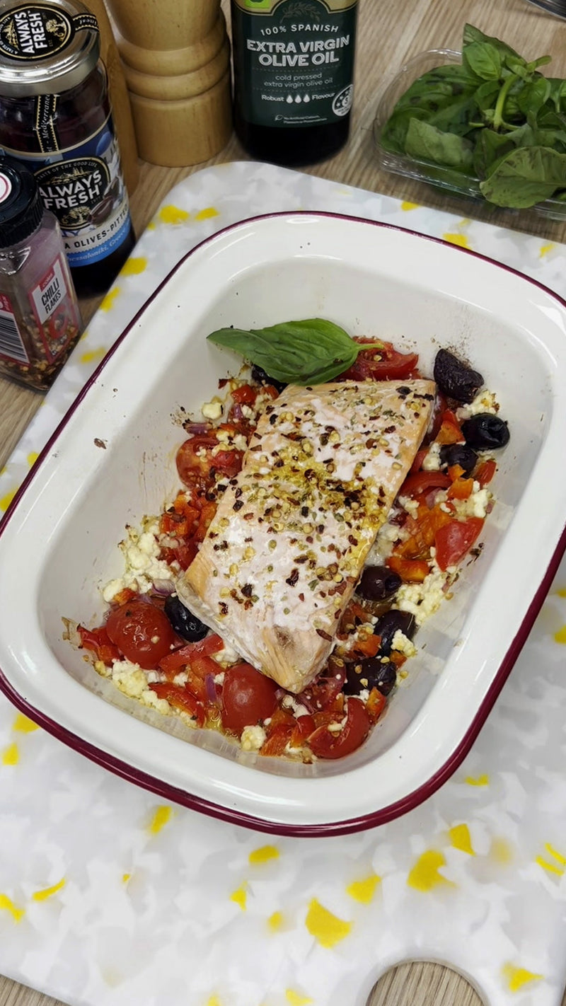 Baked Feta Salmon