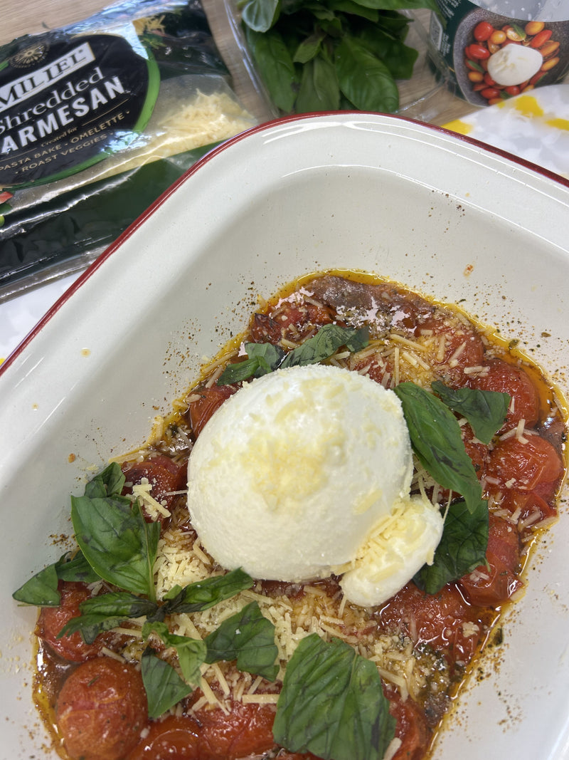 Baked Tomato Burrata Dip