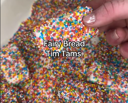 Fairy Bread Tim Tams