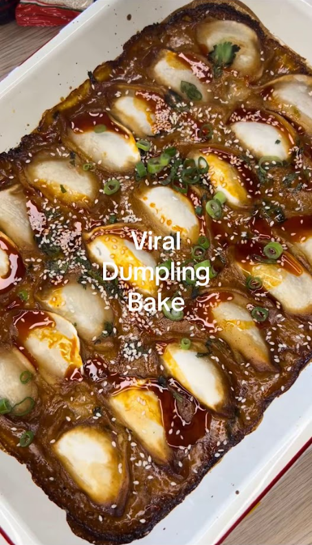 Viral One Pan Dumpling Bake