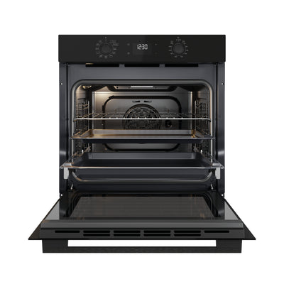 60cm Air Fry Multi-Function Smart Hydrolytic Clean Oven in Black