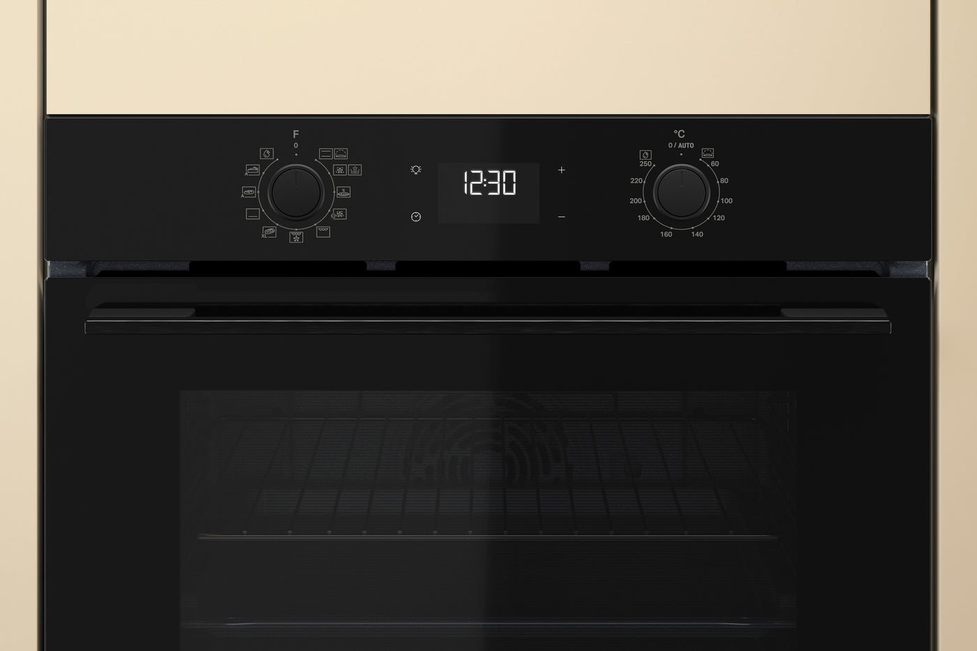 60cm Air Fry Multi-Function Smart Hydrolytic Clean Oven in Black