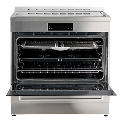 90cm Induction Freestanding Oven with Air Fry (Inox)