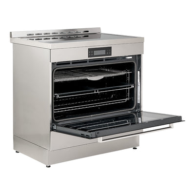 90cm Induction Freestanding Oven with Air Fry (Inox)