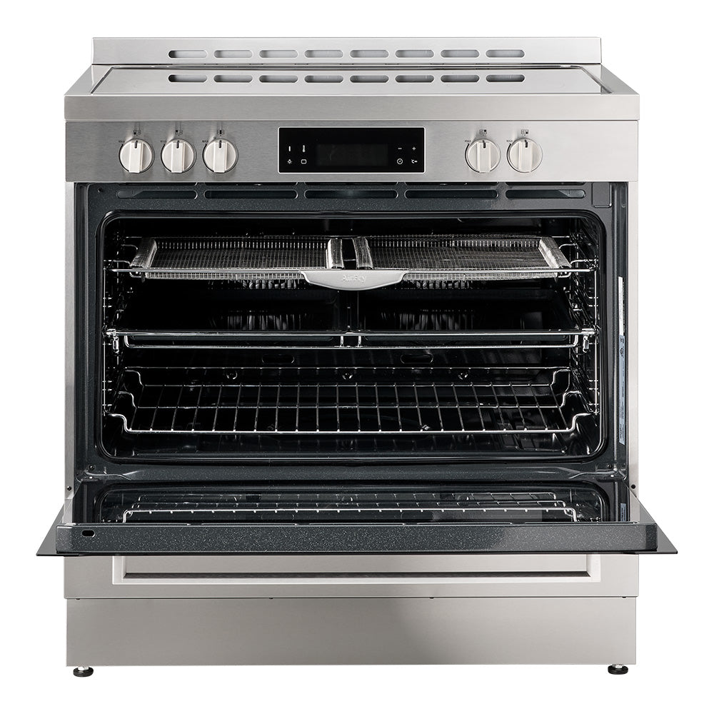 90cm Ceramic Freestanding Oven with Air Fry (Inox)
