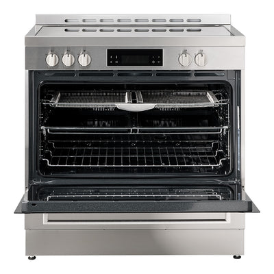 90cm Ceramic Freestanding Oven with Air Fry (Inox)